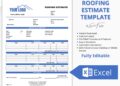Printable Roof Estimate Template
